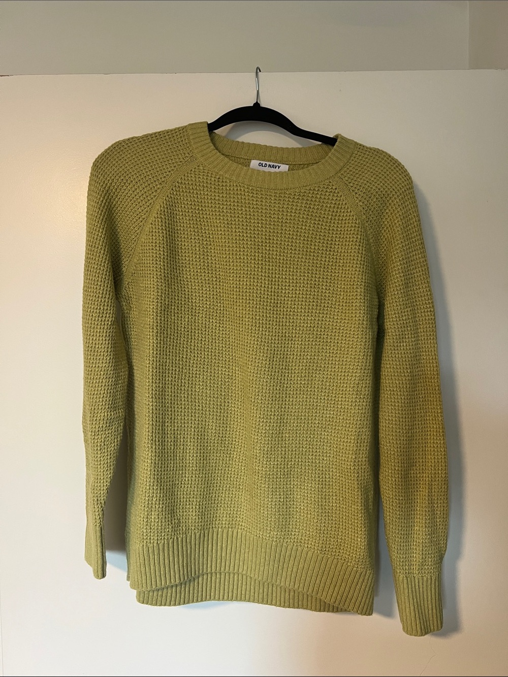 Green knit sweater